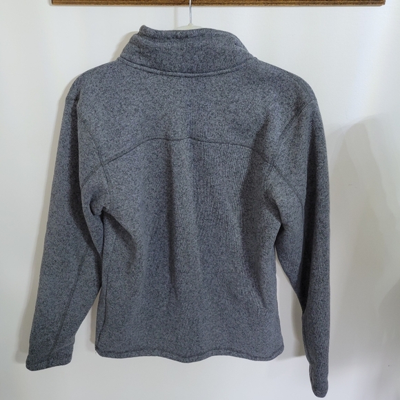 The North Face Men's Charcoal Quarter Zip-Up Sweater Size Small - Picture 3 of 6